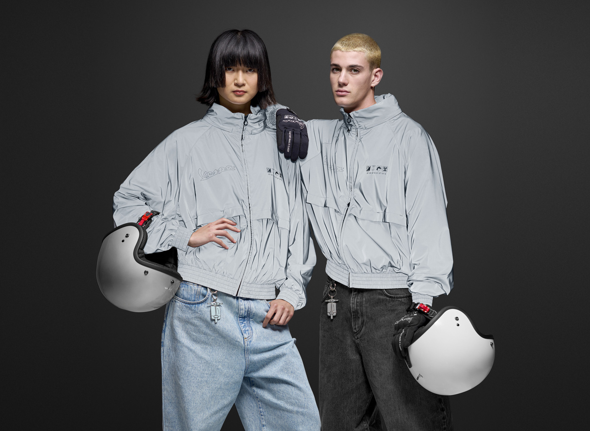 Giacca a vento Vespa collezione Blade grey DEC
