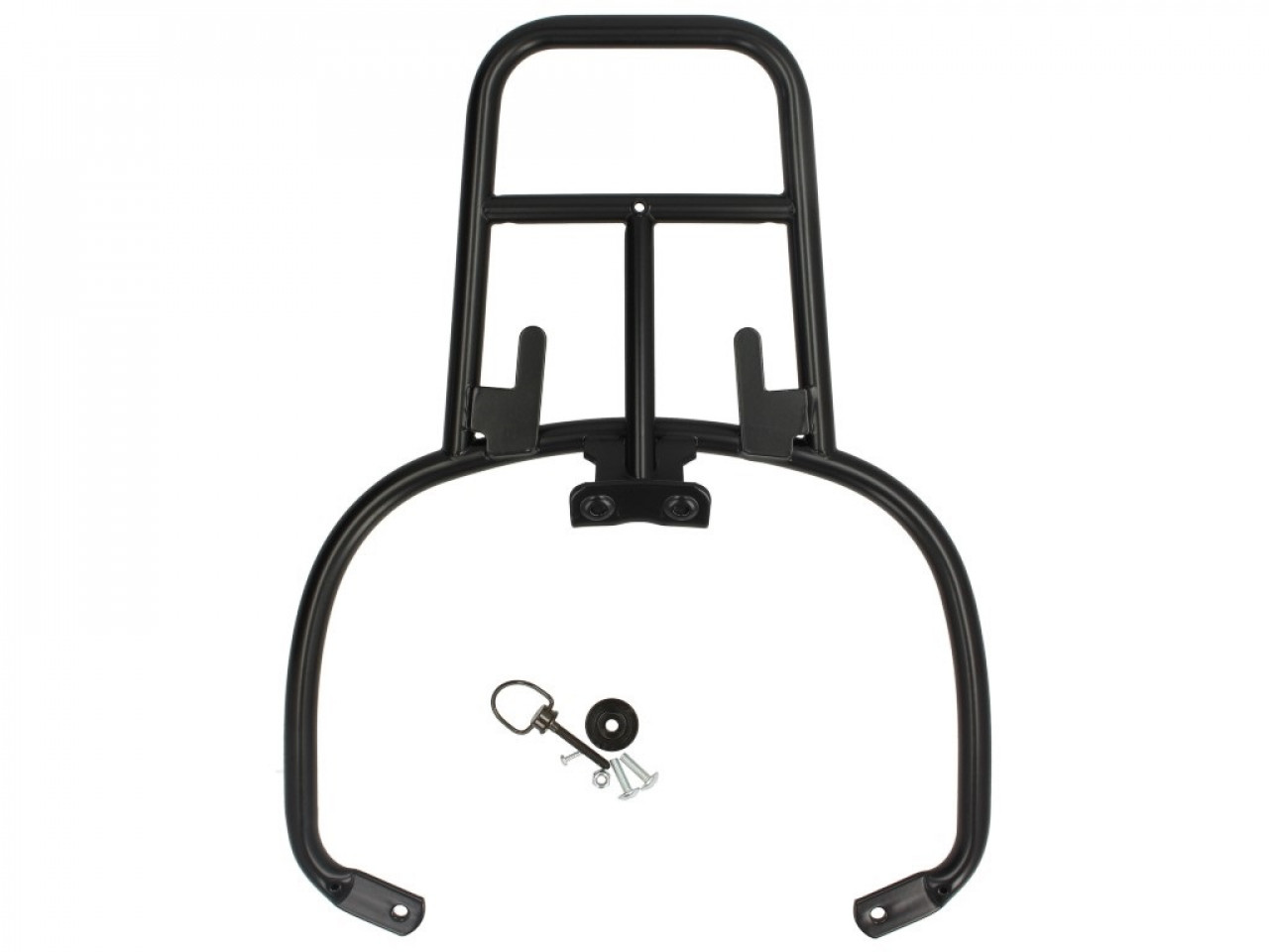 Portapacchi posteriore Vespa GTS nero opaco per bauletto Vespa da 32 litri