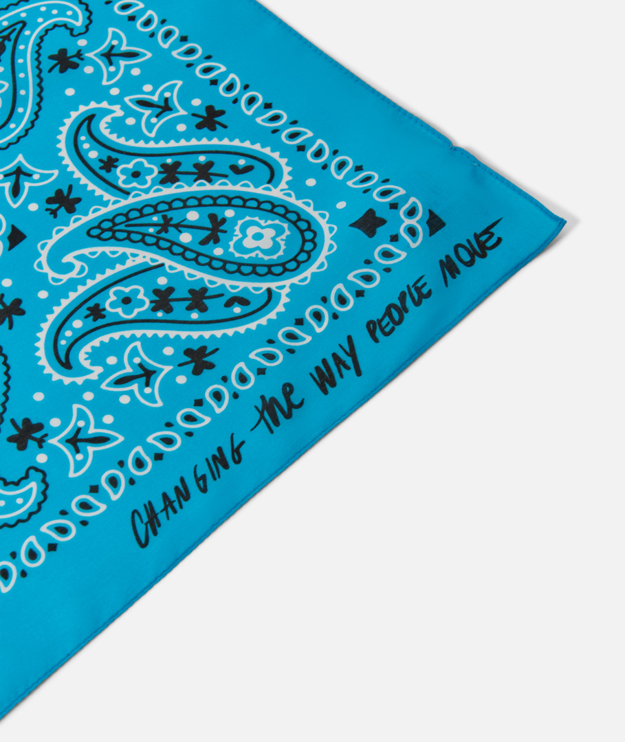 Bandana Vespa "140 anni Piaggio" blu bianco
