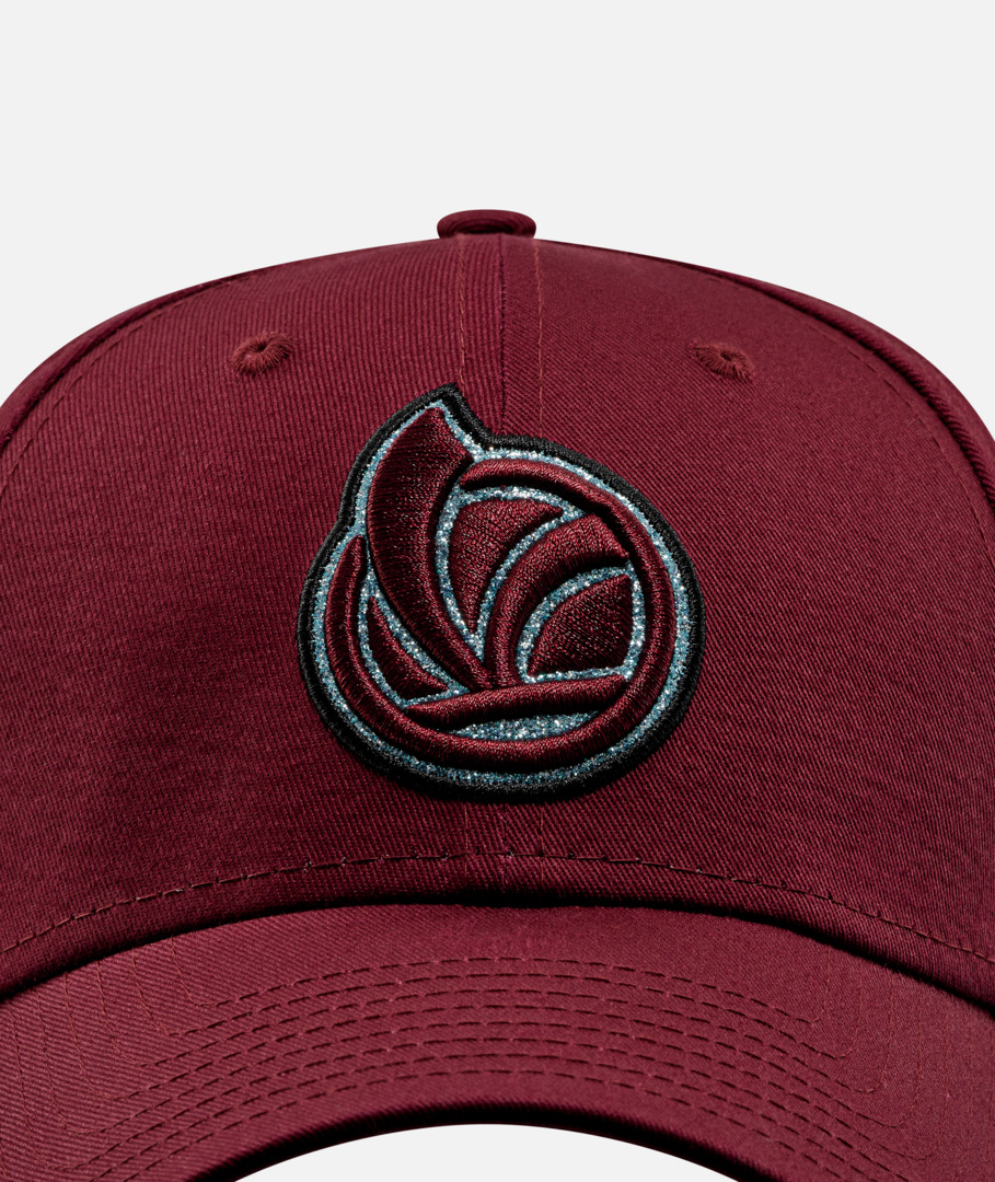 Cappello da baseball Vespa DEC Glitter New Era 9Forty rosso