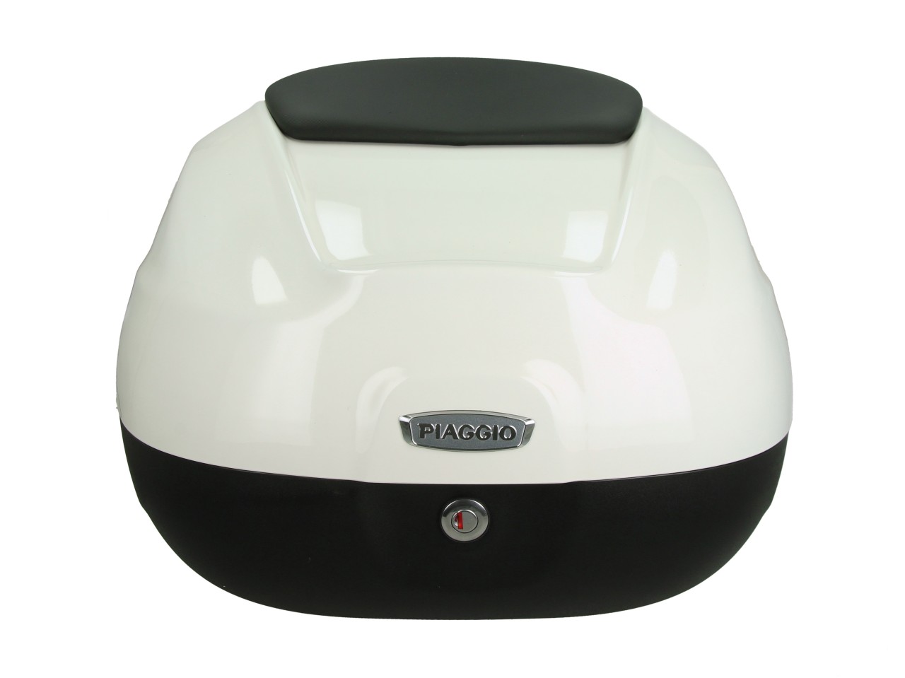 Baule da 37 litri con schienale per Piaggio MP3 HPE Maxi 400 Sport (2024) - montebianco 544