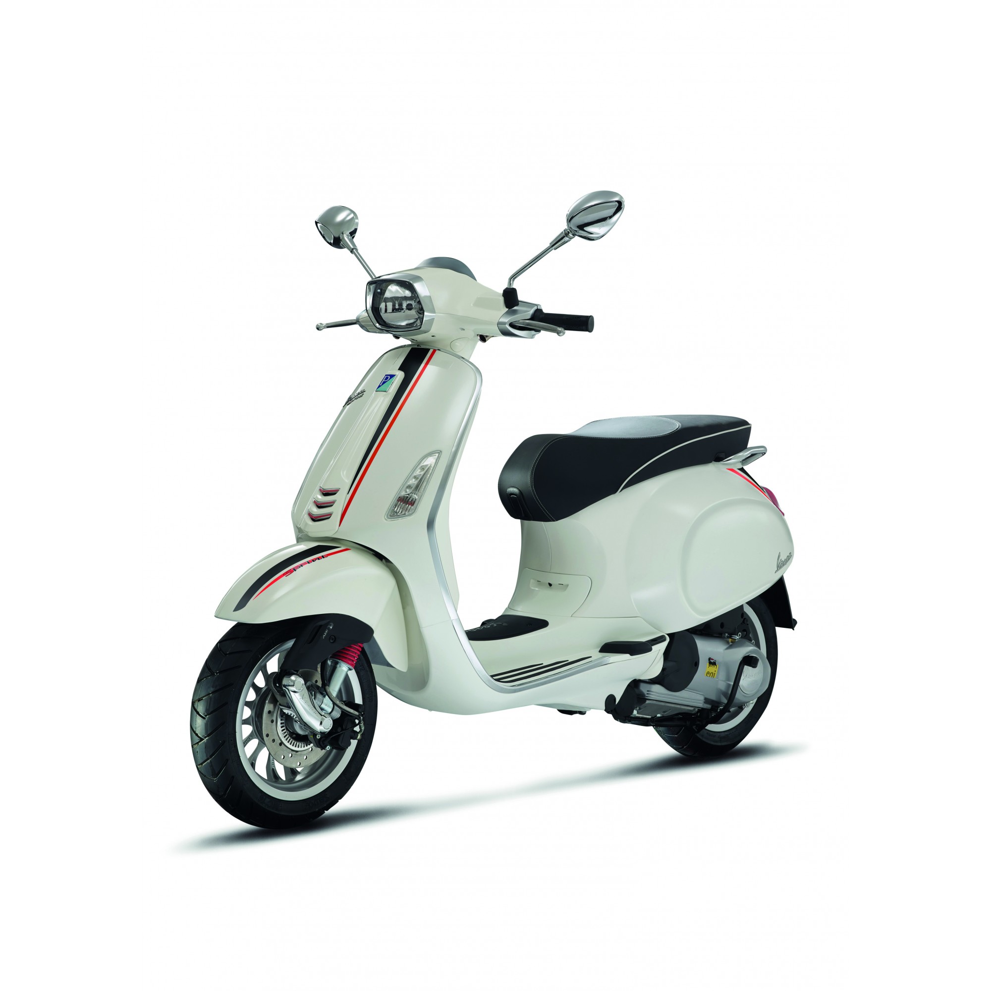 Originale Vespa Sprint Decal Set Sport nero/rosso