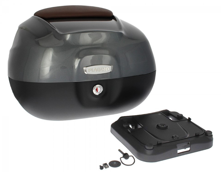 Baule da 37 litri con schienale per Piaggio Medley 125/150 (16-18) - grigio 798/B