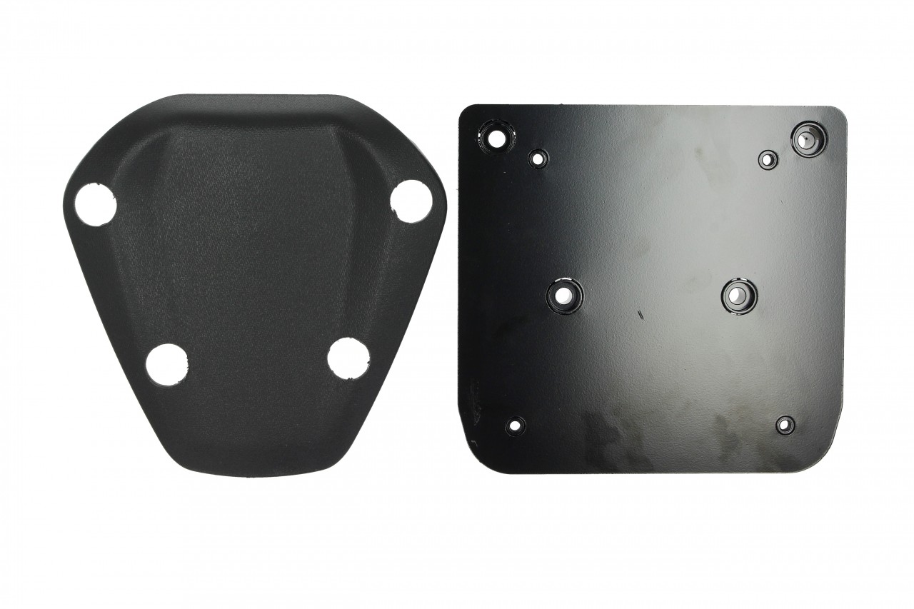 Kit bauletto 36 l. nero opaco metallizzato N12 Originale Piaggio per Beverly HPE (incl. piastra di montaggio)