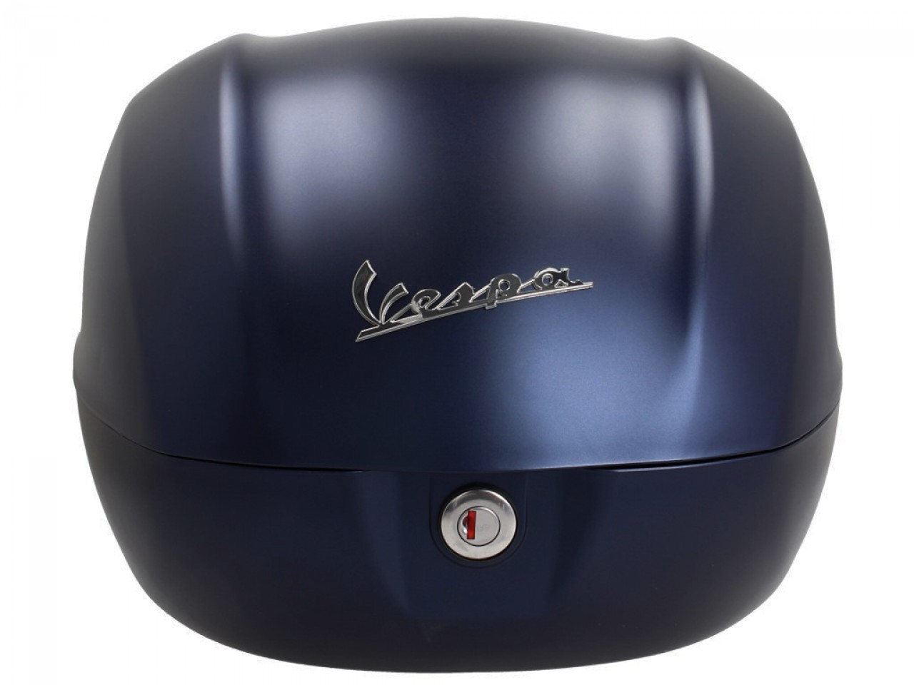 Kit bauletto 32L blu profondo opaco (288/A), cuscino posteriore marrone per Vespa Primavera