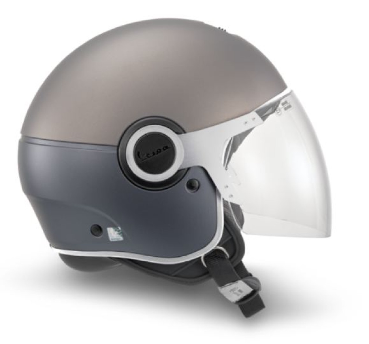 Casco Vespa Jet Demi Jet, Argentario titanio