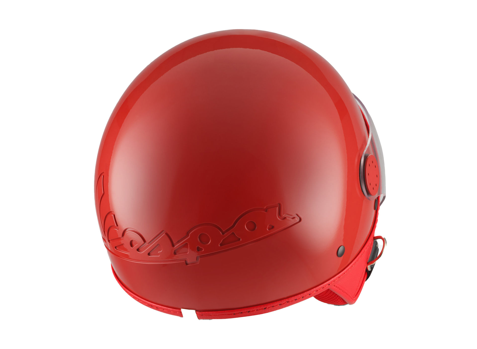 Casco Vespa jet Visiera 4.0 rosso