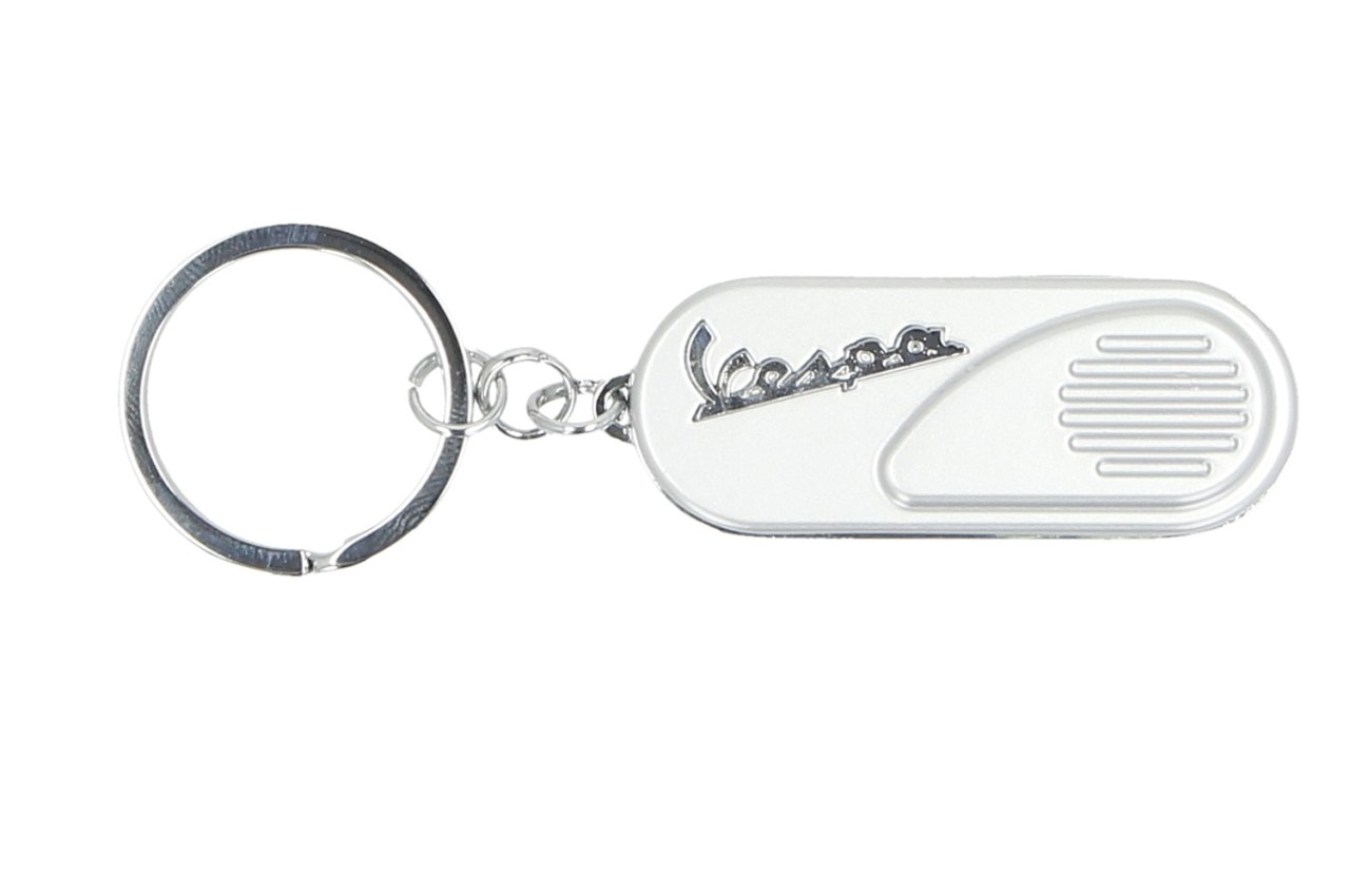 Portachiavi Vespa, cofano laterale classico argento