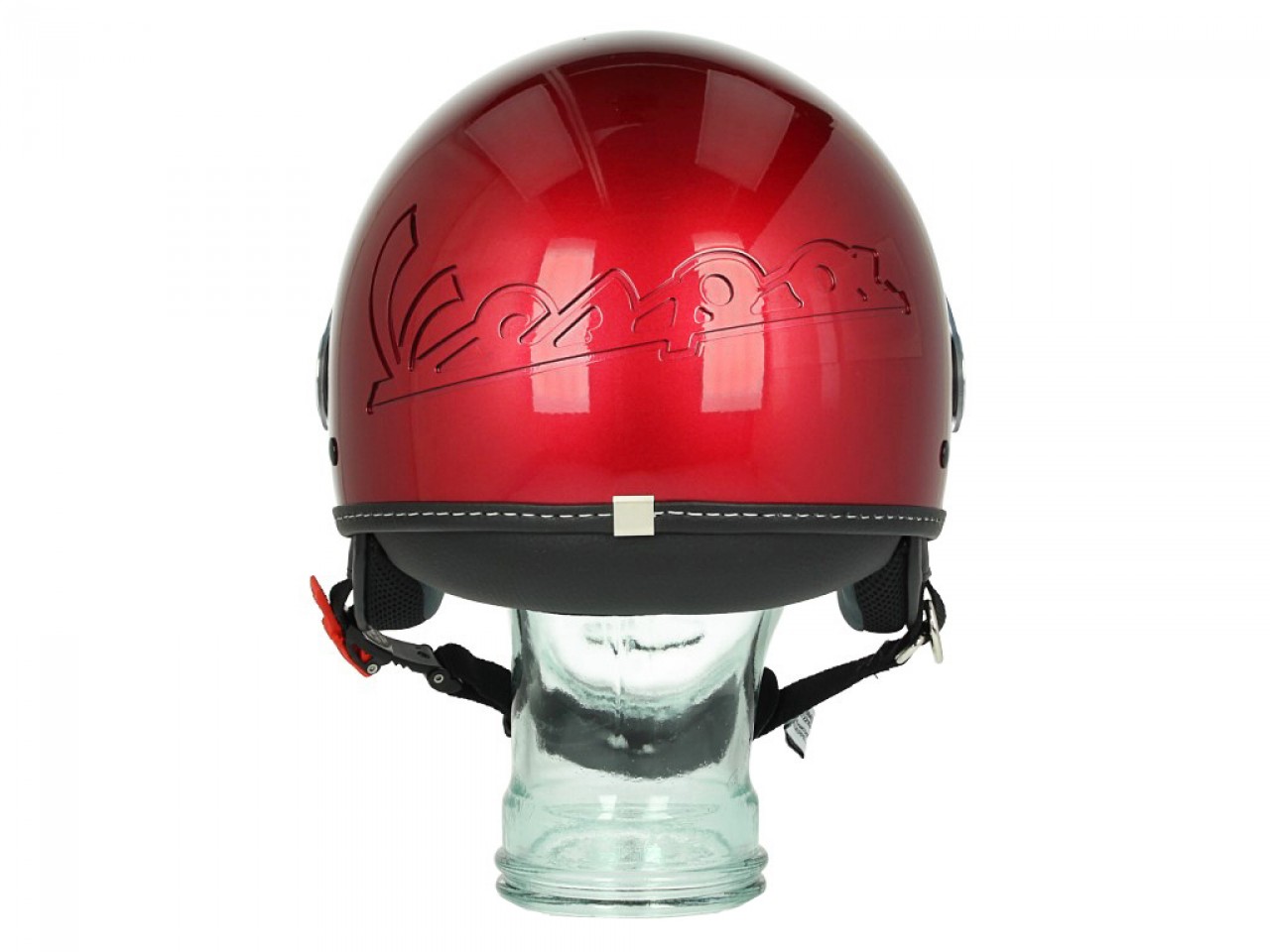 Casco Vespa "Visor" 2.0 Jet Helmet Rosso Must 880/A Taglia XS