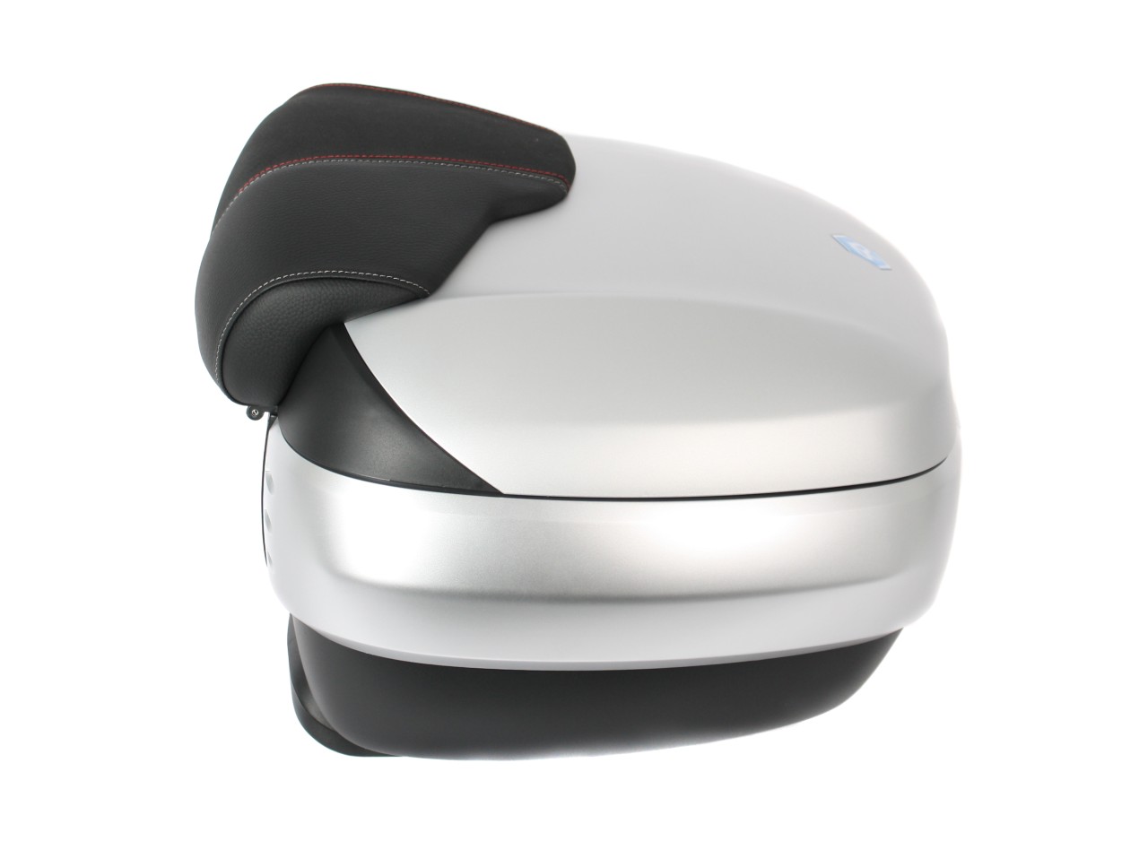 Top Case 50 l, (H4_grigio opaco 760/B) incl. cuscino posteriore per Piaggio MP3 500 Sport Advance HPE