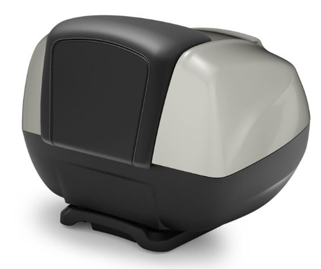 Baule da 37 litri con schienale per Piaggio MP3 HPE RST 400 Classic (2022) - grigio metallizzato G04