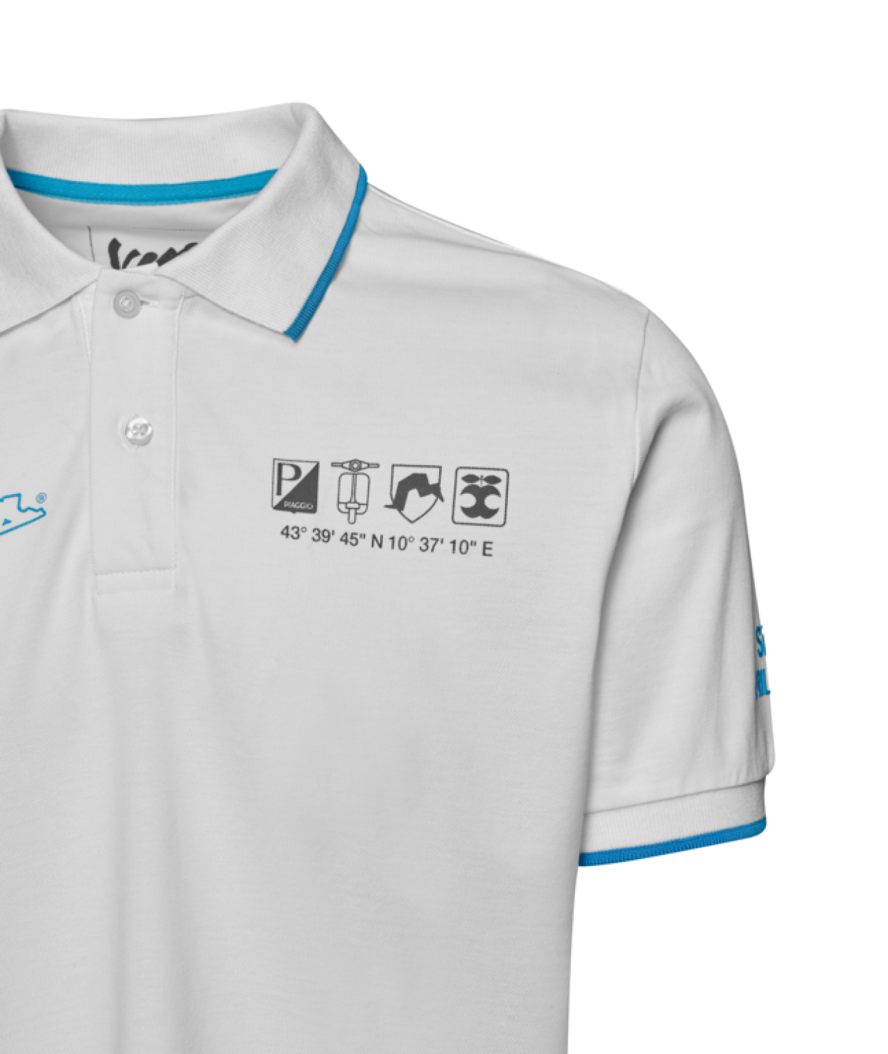 Polo Vespa Holy white Collezione DEC