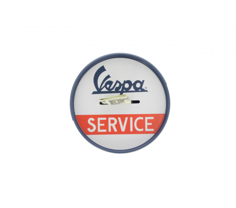 Vespa Salvadanaio Vespa Service, Lamiere