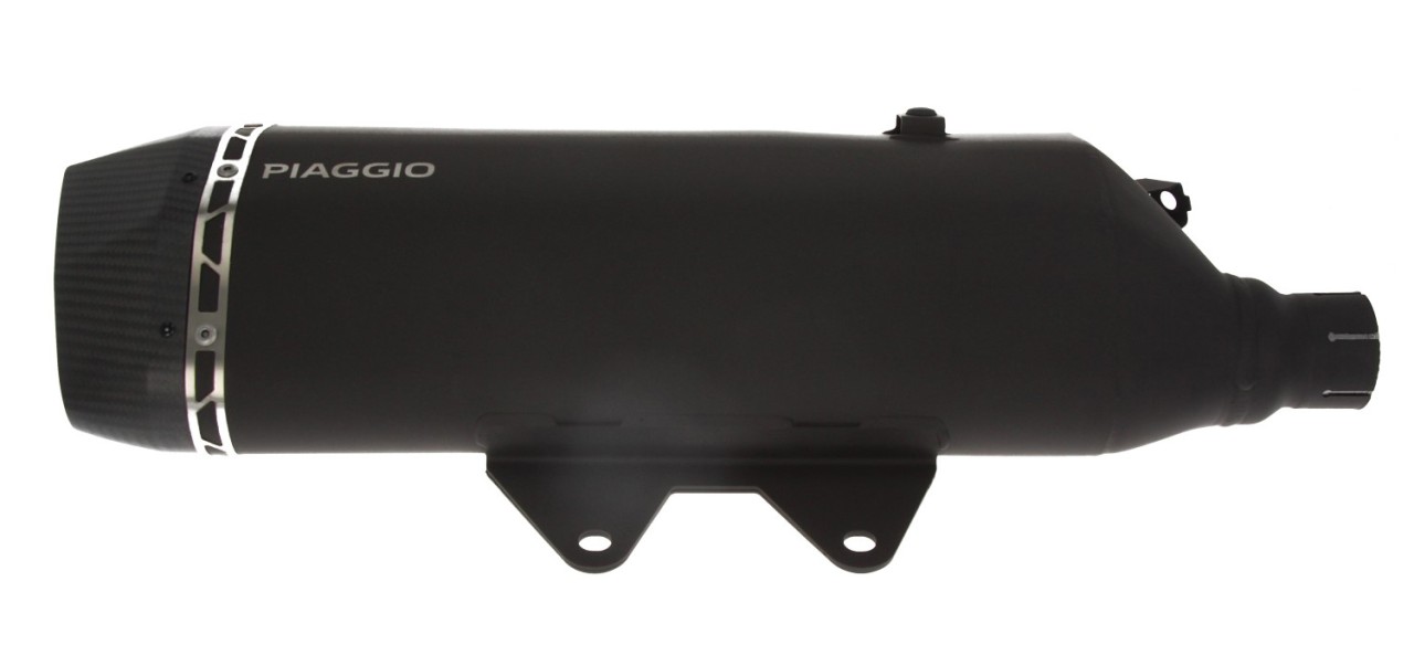 Silenziatore slip-on in acciaio inox nero per Piaggio MP3 HPE 400