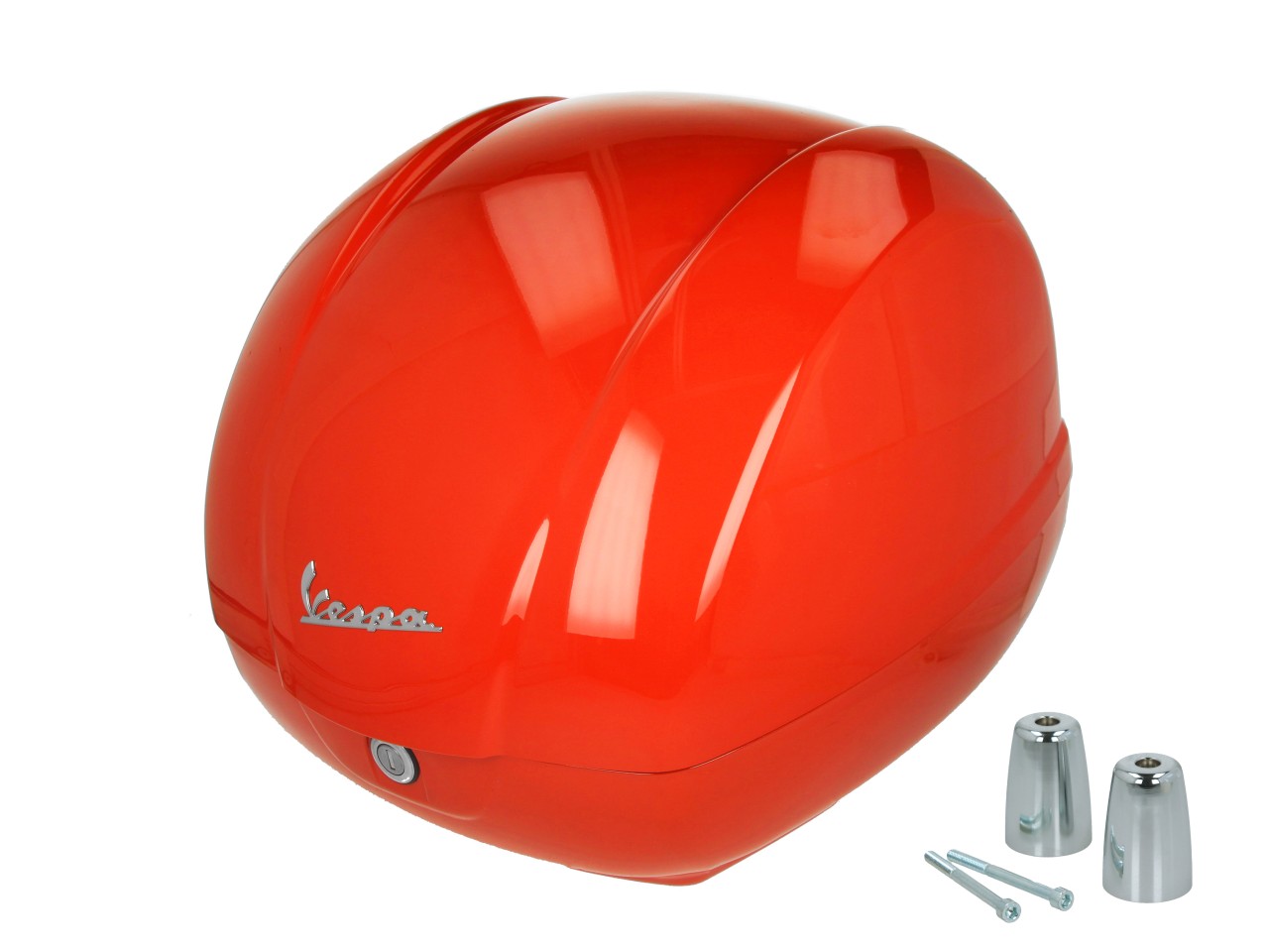 Baule originale da 36 litri arancione lucido A11 per Vespa GTS 125/310 e GTV 310
