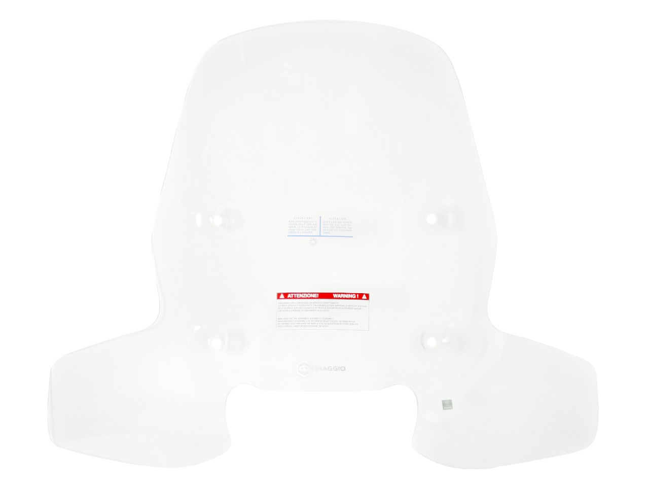 Parabrezza Urban trasparente con supporto per Beverly HPE