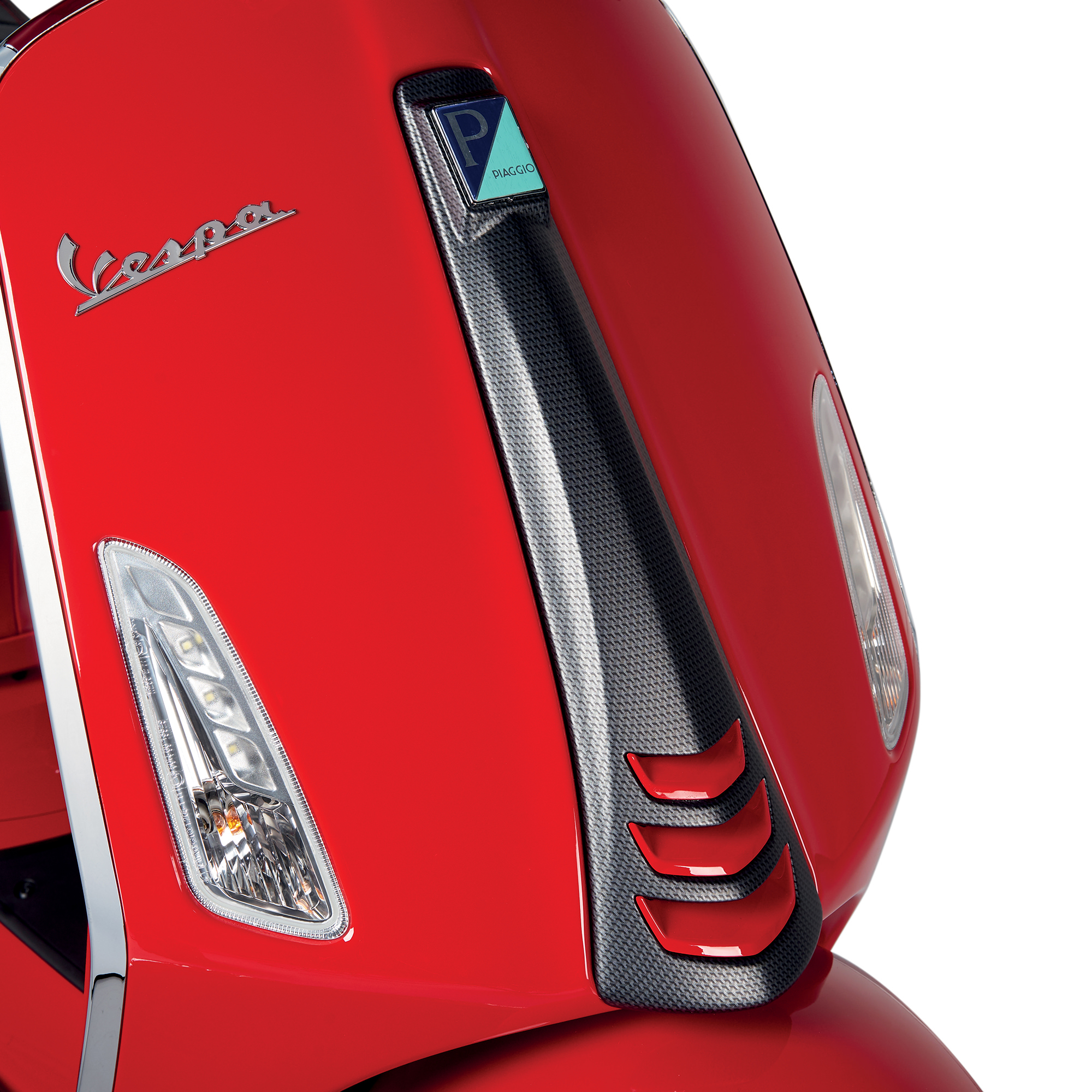 Copri scudo anteriore (cascata) in carbonio look per Vespa Sprint