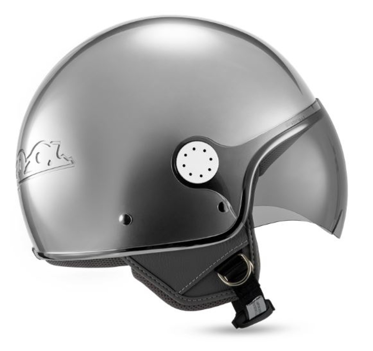 Casco jet Vespa Visor 4.0 DEC Blade argento opaco - S