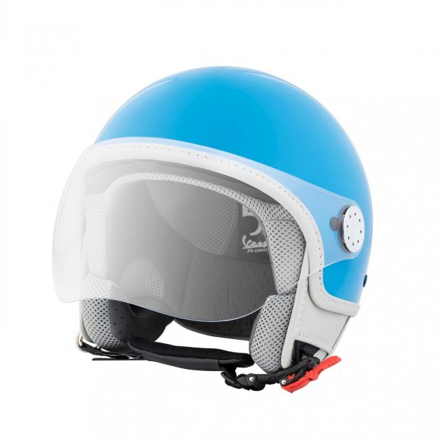 Casco jet Vespa Primavera 50° edizione speciale - blu taglia L