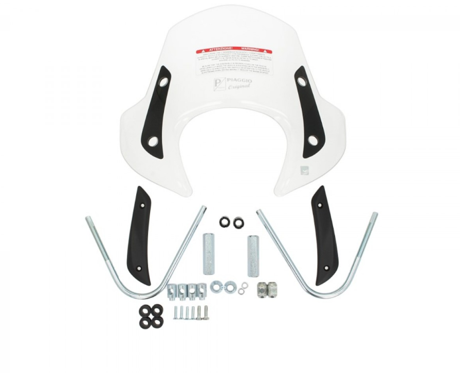 Parabrezza sportivo completo, trasparente per Liberty Original Piaggio