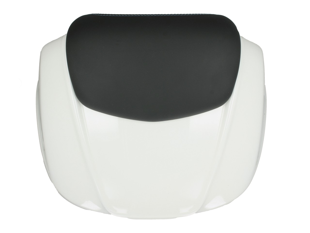 Baule da 37 litri con schienale per Piaggio MP3 HPE Maxi 400 Sport (2024) - montebianco 544