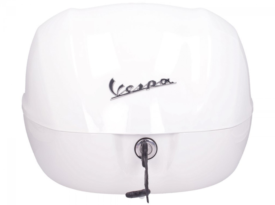 Baule posteriore Vespa 32 L bianco lucido 544 senza schienale