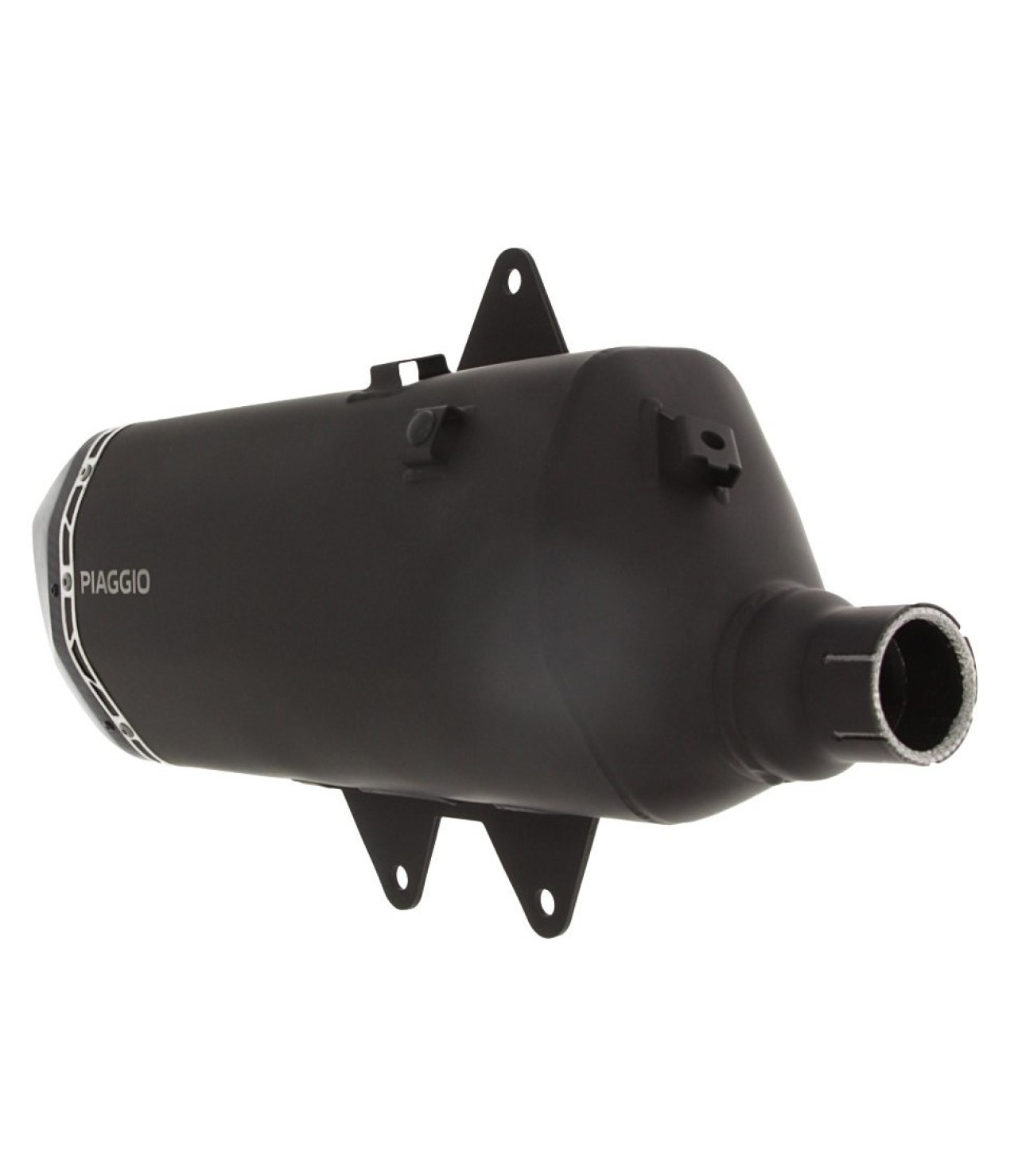 Silenziatore slip-on in acciaio inox nero per Piaggio MP3 HPE 400