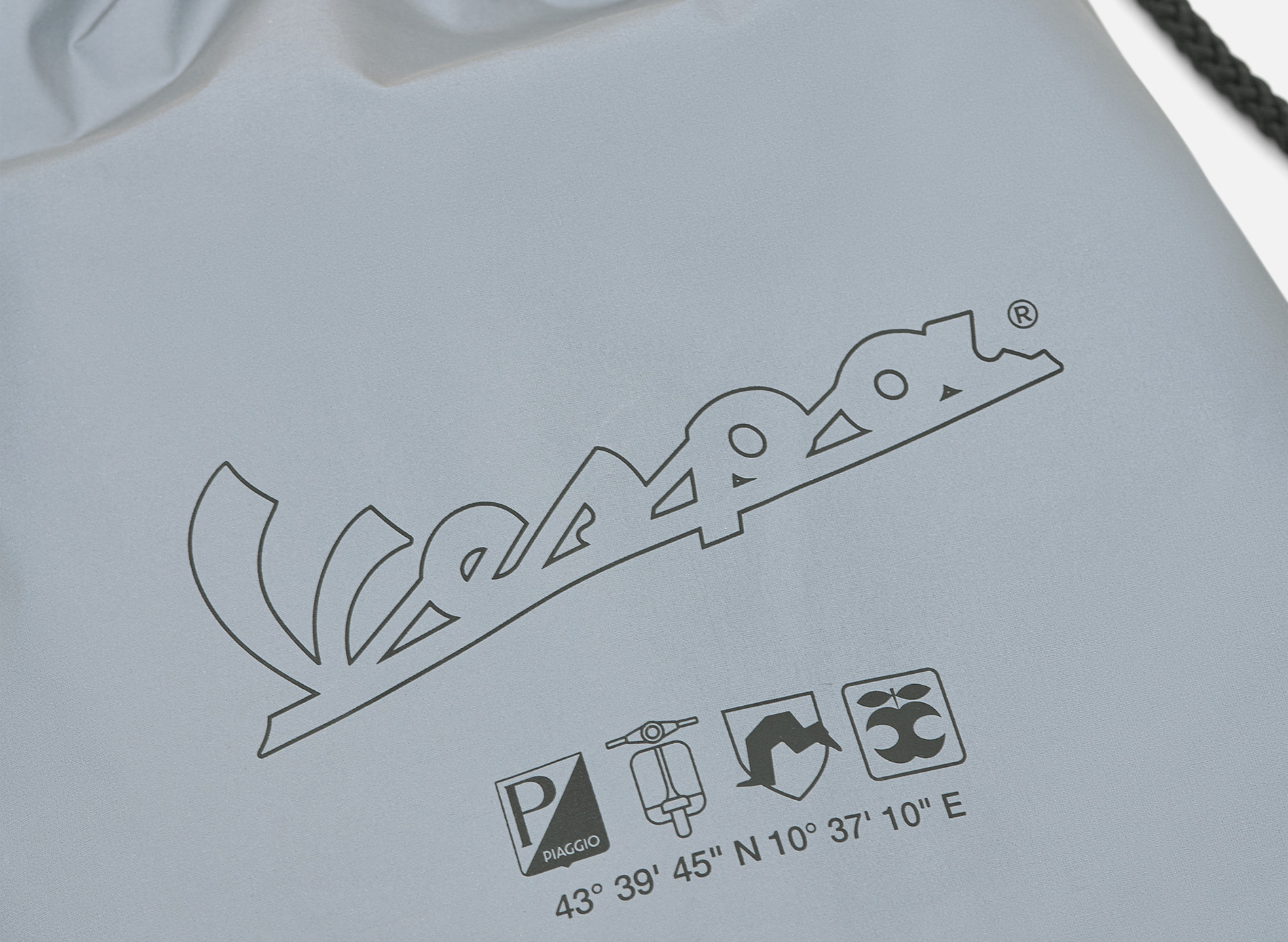 Borsa da palestra/zaino Vespa Blade grigio, collezione DEC