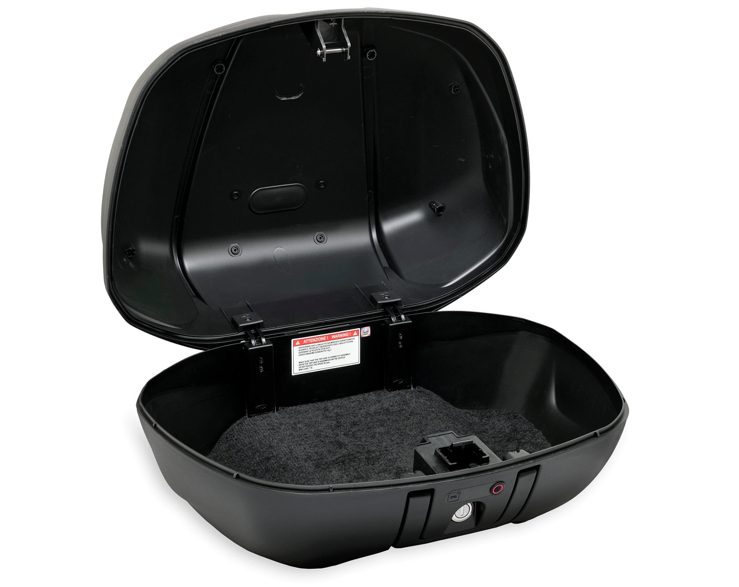Kit bauletto Keyless 52L (incl. piastra di montaggio) per Beverly HPE Original Piaggio