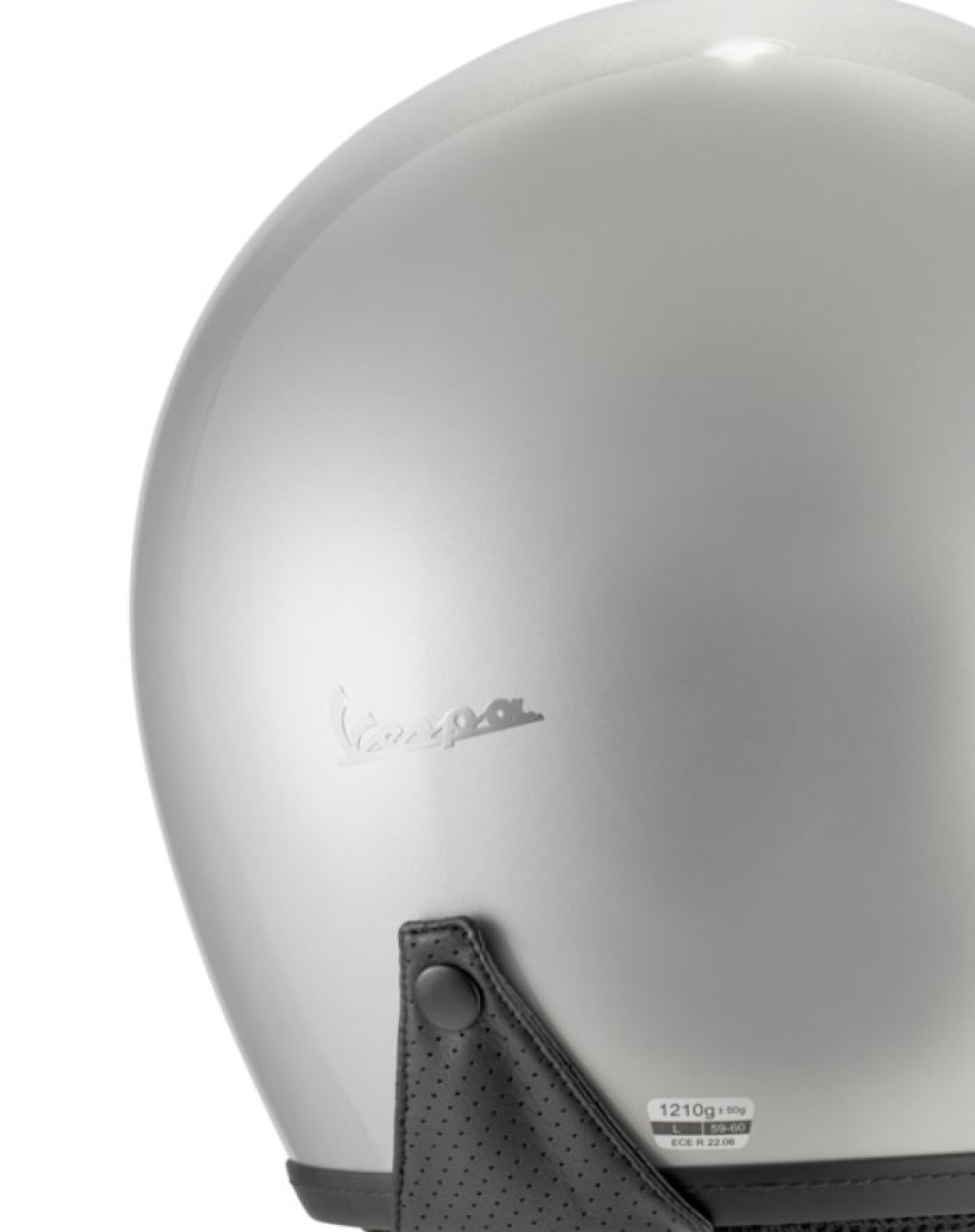 Casco jet Vespa Versilia grigio - L