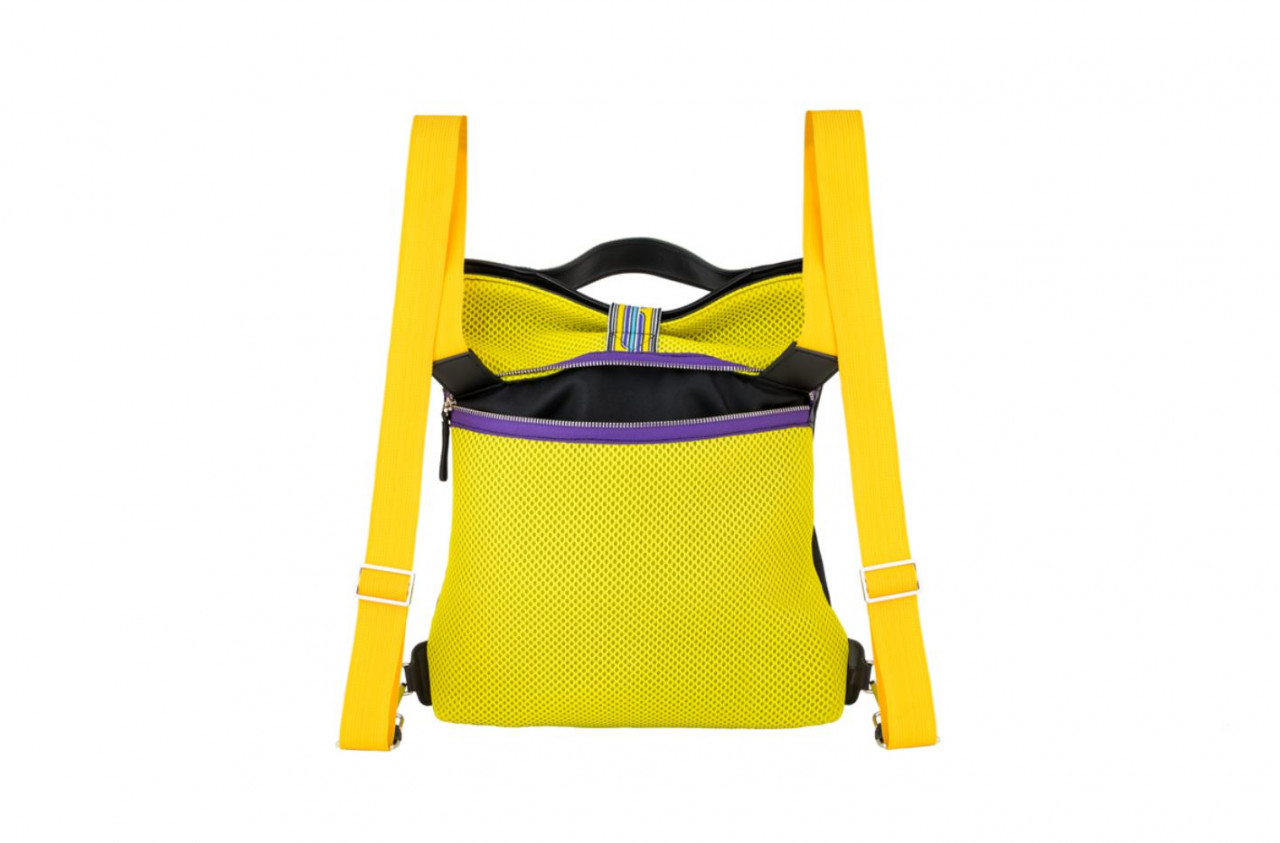 Borsa Vespa con funzione di zaino "V-Stripes" - Nero