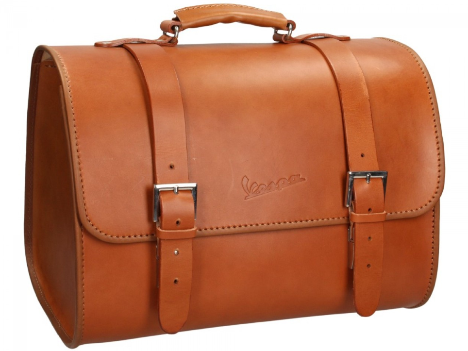 Borsa originale Vespa in pelle - Marrone