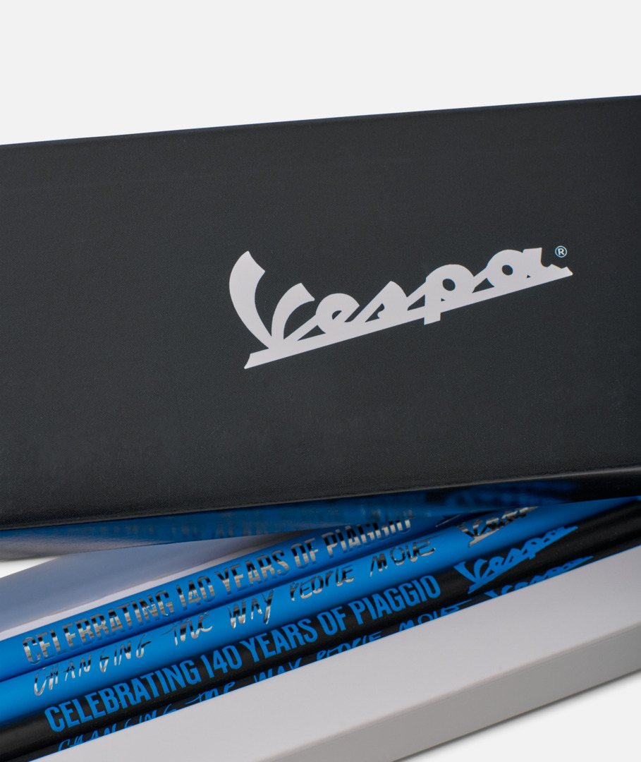 Matite Vespa 4 pezzi "140 anni Piaggio"