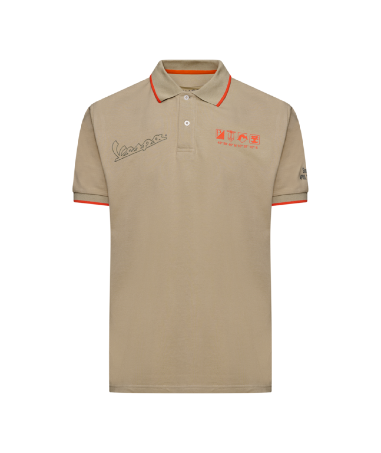 Polo Vespa Nomad beige della collezione DEC