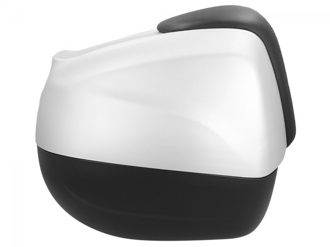 Baule da 37 L con schienale per Piaggio Beverly Sport 300/350 (16-20) - grigio opaco 760/B
