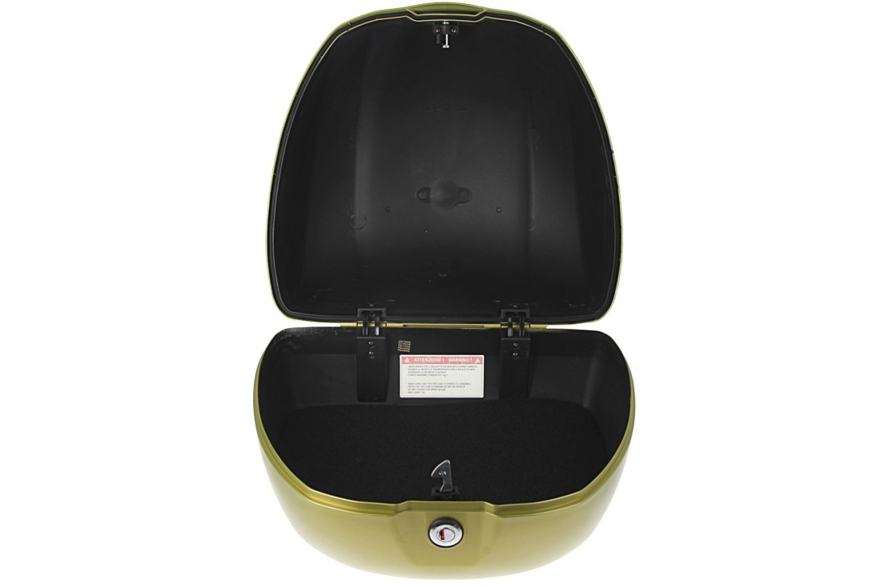 Baule posteriore Vespa 32 L verde opaco V03 senza schienale