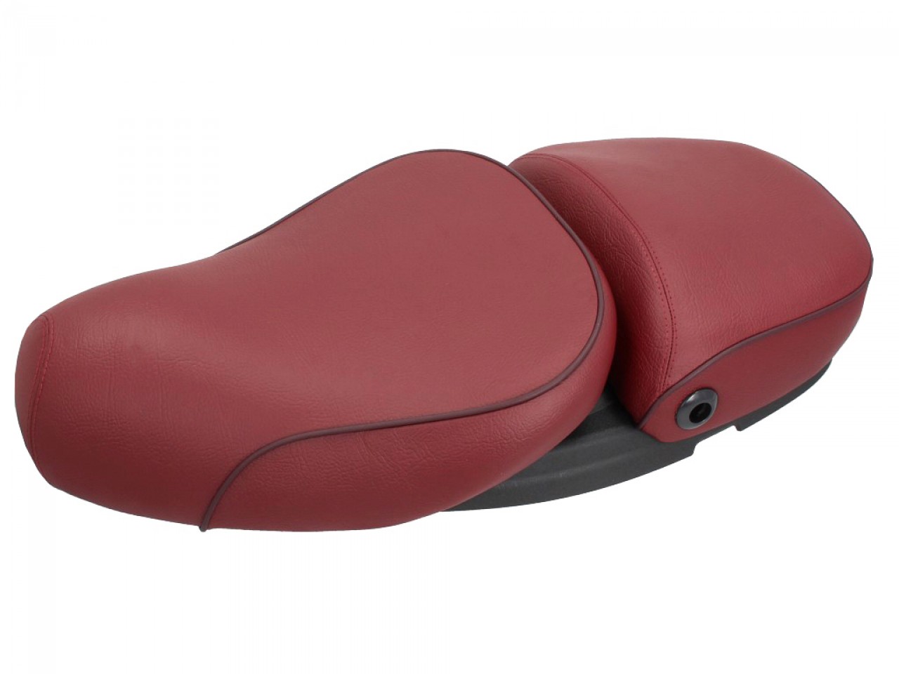 Vespa 2 posti in vera pelle rosso per LX 50-150cc Touring, ET2/ET4 /LX/LXV/S 50-150cc-