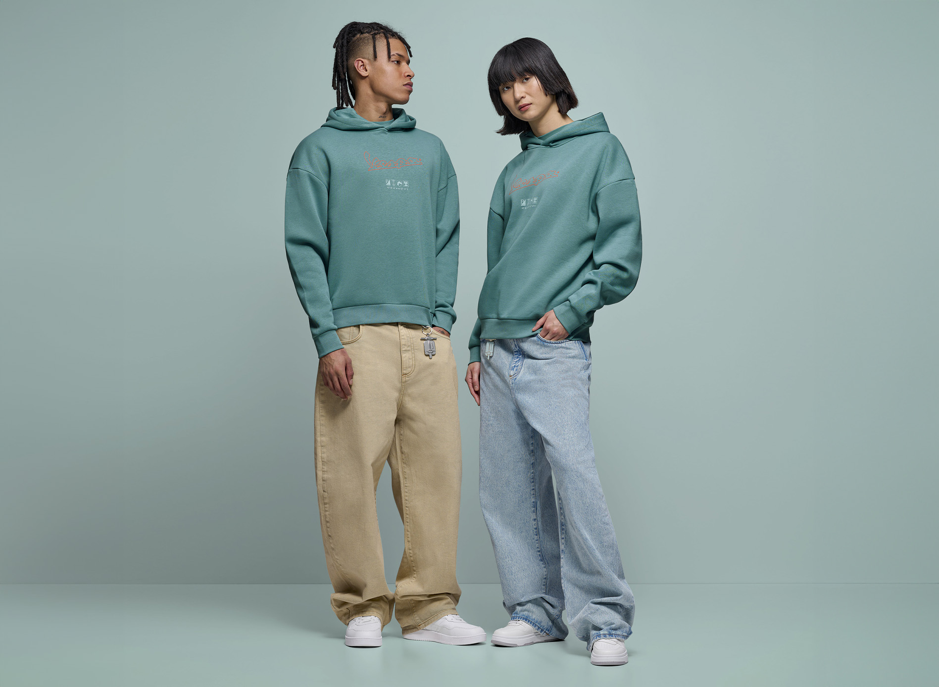 Vespa Felpa con cappuccio collezione Soul green DEC