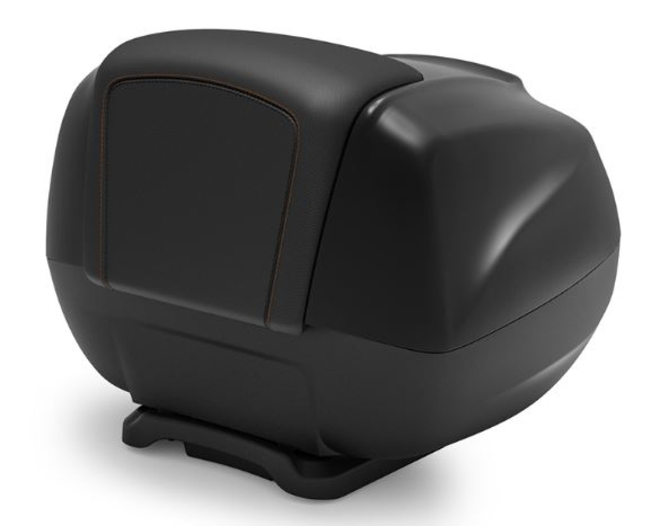 Baule da 37 litri con schienale per Piaggio MP3 HPE 530 Exclusive Maxi /RST - nero opaco 93/B