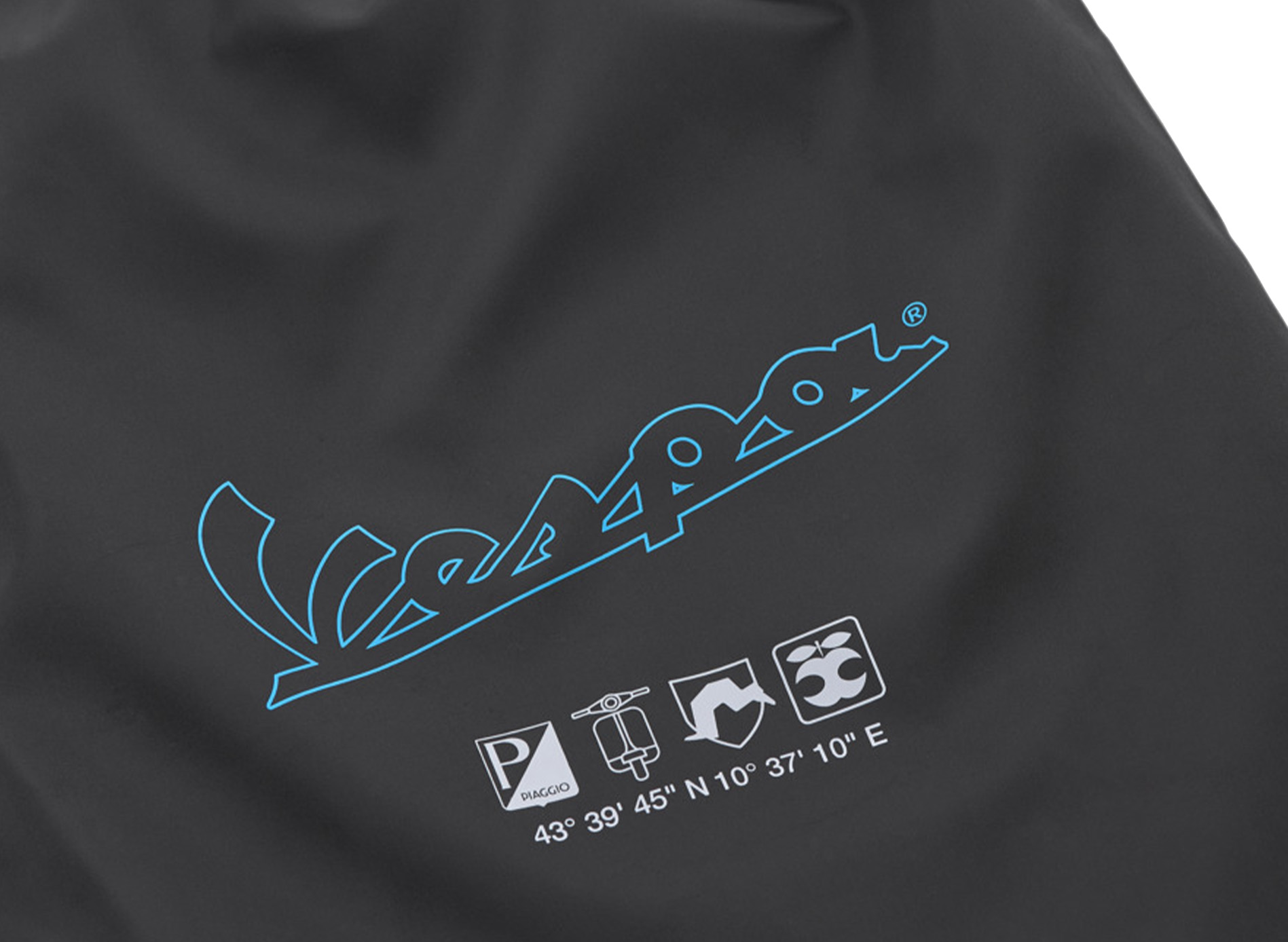 Borsa da palestra Vespa/zaino nero blu collezione DEC