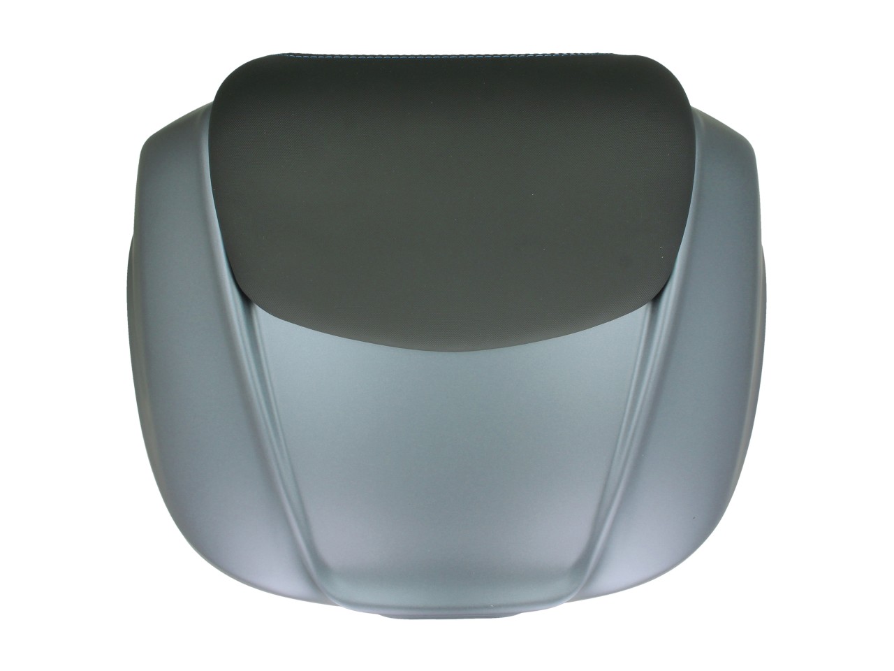 Baule da 37 litri con schienale per Piaggio MP3 HPE Maxi 400 Sport / Maxi 530 Exclusive - grigio titanio