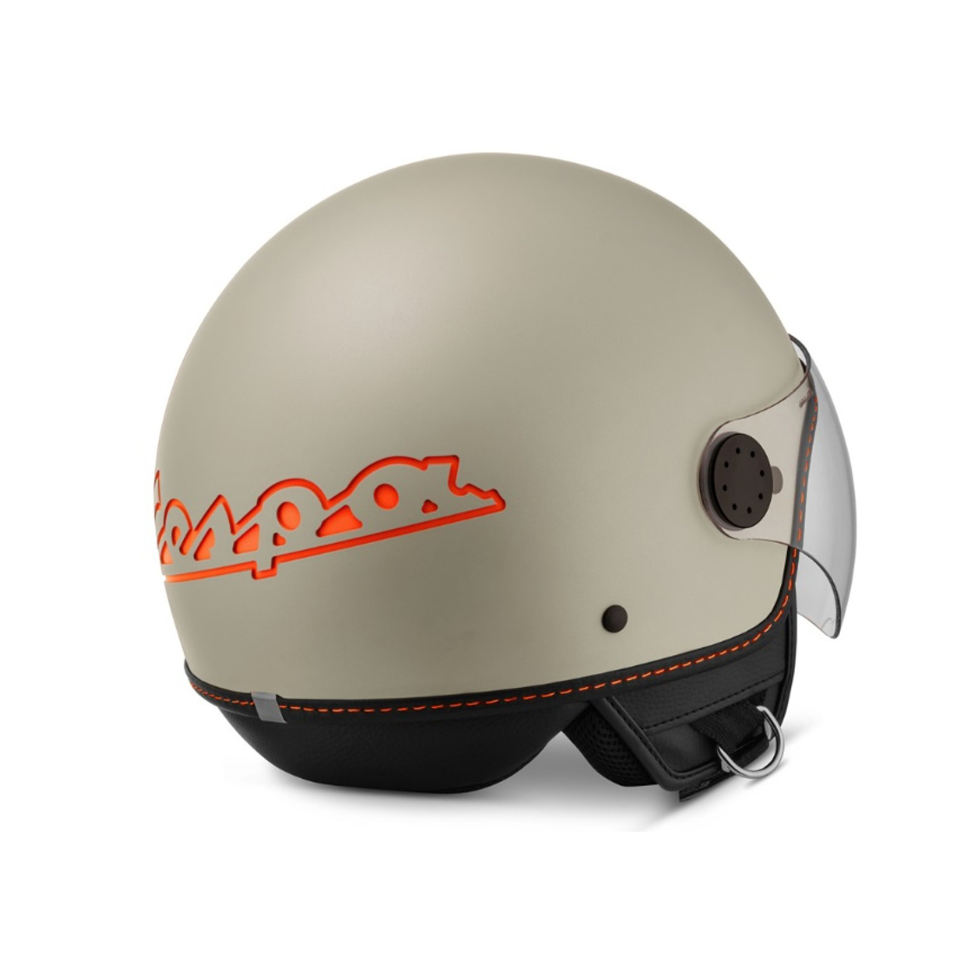 Casco jet Vespa Visor 4.0 beige opaco - S