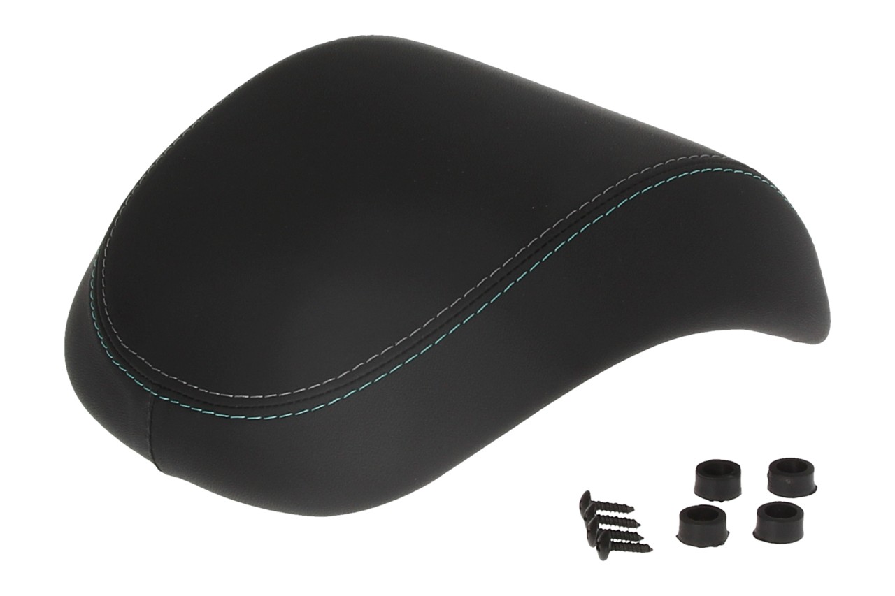 Kit bauletto da 32 litri nero opaco, imbottitura per la schiena nera, portapacchi cromato per Primavera/Sprint