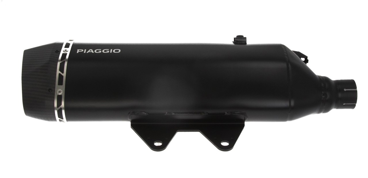 Silenziatore slip-on in acciaio inox nero per Piaggio MP3 HPE 530