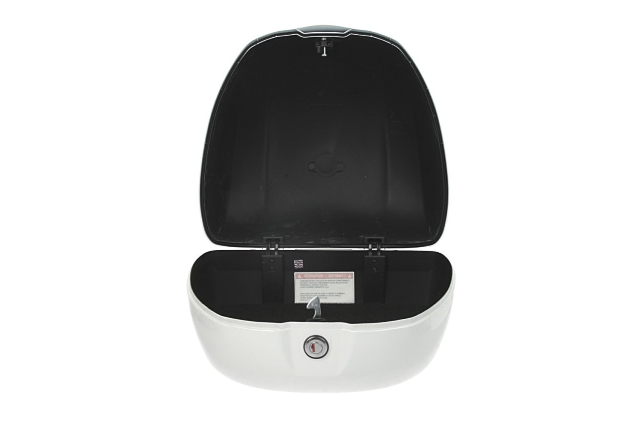 Baule Vespa da 32 litri bianco lucido B04 senza schienale
