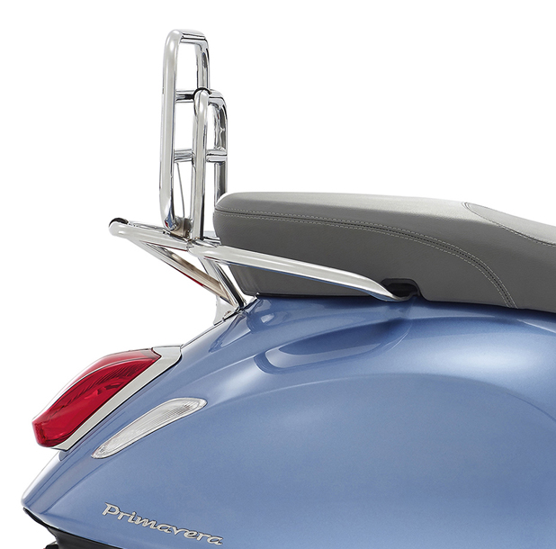 Portapacchi posteriore pieghevole Vespa Primavera / Sprint / Elettrica - Cromo