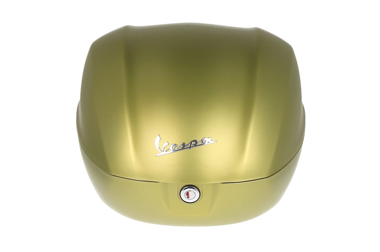 Baule posteriore Vespa 32 L verde opaco V03 senza schienale
