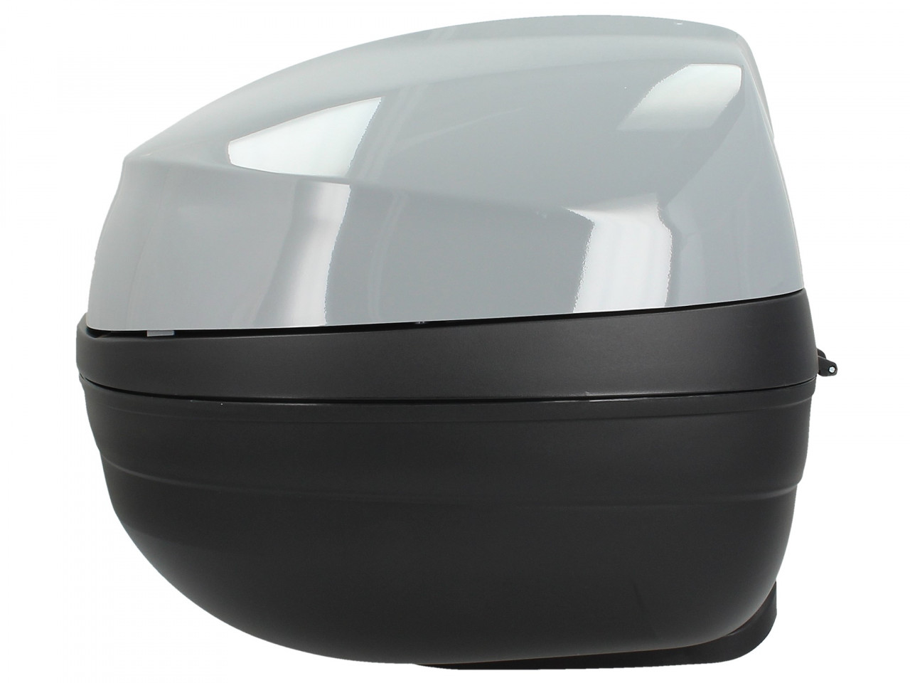 Kit bauletto (incl. piastra di fissaggio), 37 l, grigio per Piaggio MP3 125 / 300 / Sport HPE