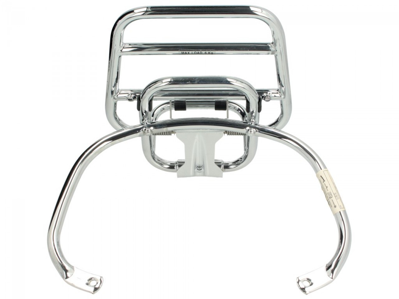 Portapacchi originale cromato per Topcase Vespa LX / LXV