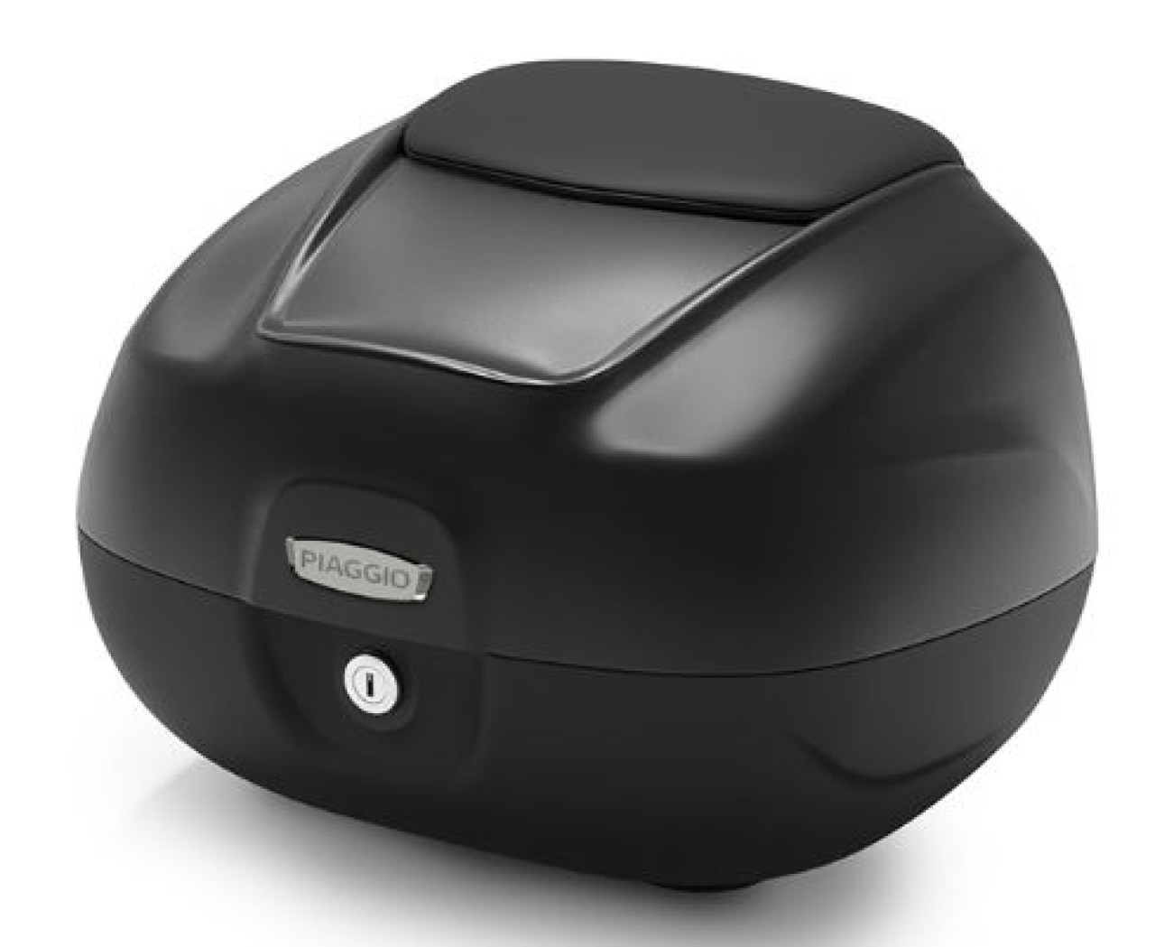 Baule da 37 litri con schienale per Piaggio MP3 HPE 530 Exclusive Maxi /RST - nero opaco 93/B